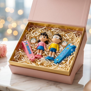 keychains consisting of Shizuka and Nobita