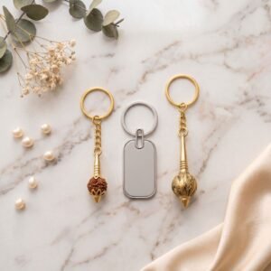 Set of 3 Keyrings with Gada & Steel Tags - Image 2